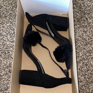 Furry heeled Steve Madden Sandal